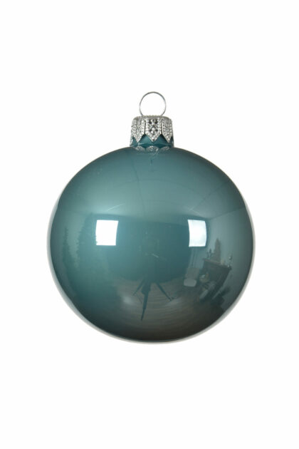Athome Pavloudakis - Χριστουγεννιάτικη γυάλινη μπάλα μεταλλικό χρώμα 10 cm