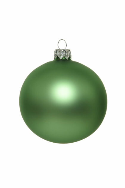 Athome Pavloudakis - Χριστουγεννιάτικη γυάλινη μπάλα πράσινο ματ 15 cm