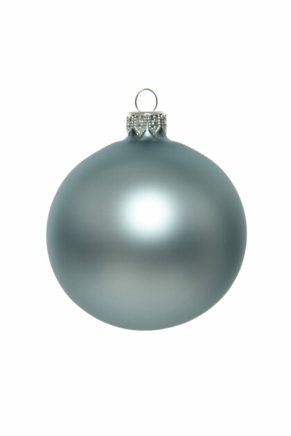 Athome Pavloudakis - Χριστουγεννιάτικη γυάλινη μπάλα μπλε της ομίχλης ματ 15 cm