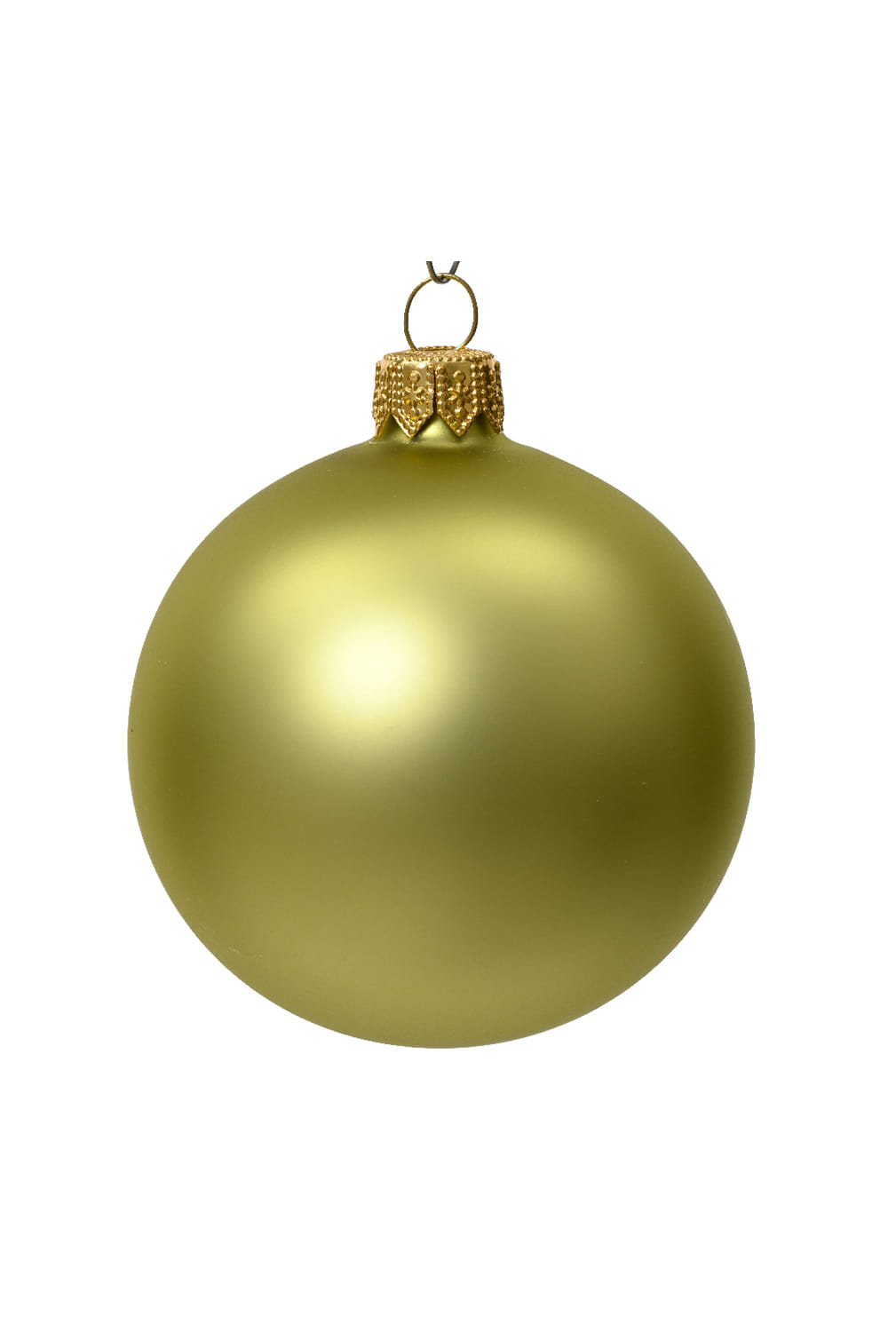 Athome Pavloudakis - Χριστουγεννιάτικη γυάλινη φυστικί ματ μπάλα (10 cm)