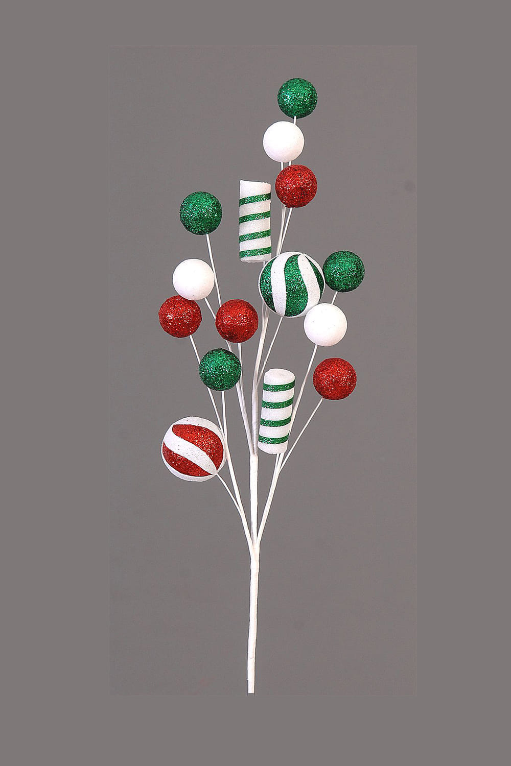 Athome Pavloudakis - Χριστουγεννιάτικο πράσινο και κόκκινο συνθετικό κλαρί (69 cm)