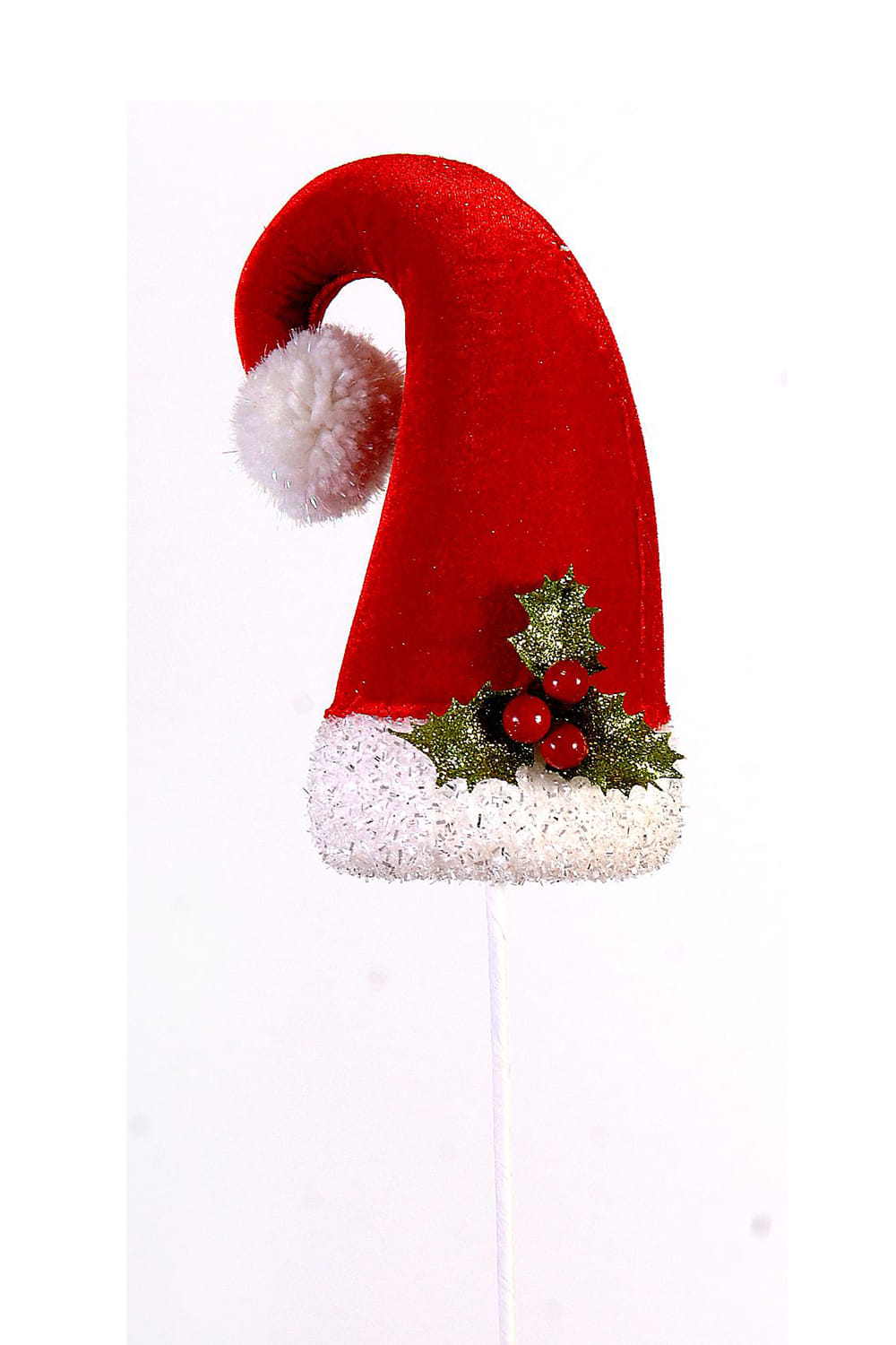 Athome Pavloudakis - Χριστουγεννιάτικος συνθετικός κόκκινος διακοσμητικό σκούφος του Αγ. Βασίλη (71 cm)