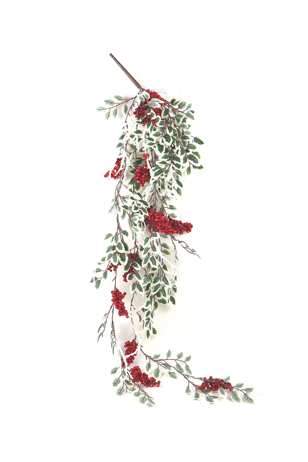 Athome Pavloudakis - Χριστουγεννιάτικη κόκκινη διακοσμητική δέσμη κλαδιών κισσού (PE -PVC) (110 cm)