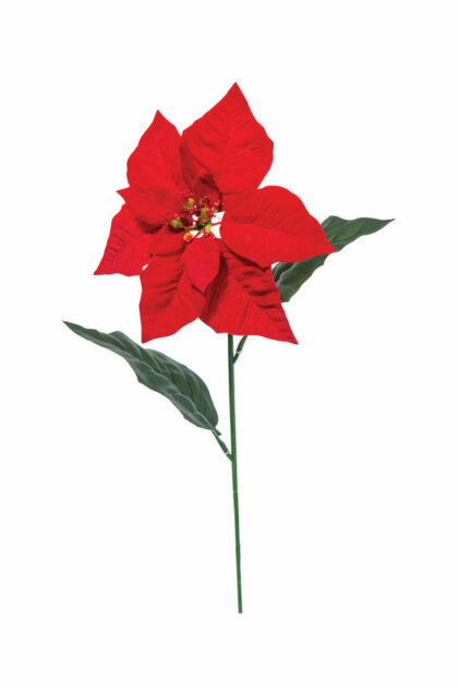 Athome Pavloudakis - Χριστουγεννιάτικο κόκκινο συνθετικό λουλούδι 60 cm