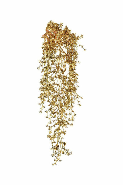 Athome Pavloudakis - Χριστουγεννιάτικο χρυσό συνθετικό κλαρί με φύλλα 79 cm