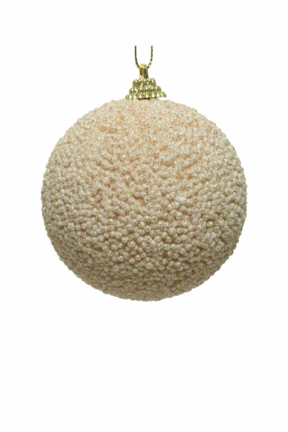 Athome Pavloudakis - Χριστουγεννιάτικη συνθετική μπάλα αφρού σε χρώμα της πέρλας 8 cm