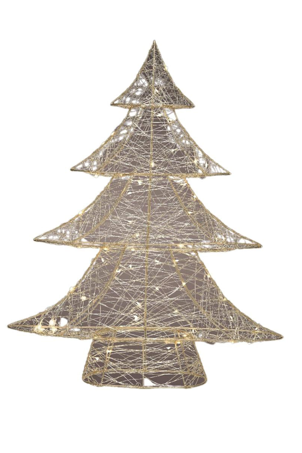 Athome Pavloudakis - Χριστουγεννιάτικο επιτραπέζιο φωτεινό δένδρο (60 LED ρεύματος) (10x47x60 cm)