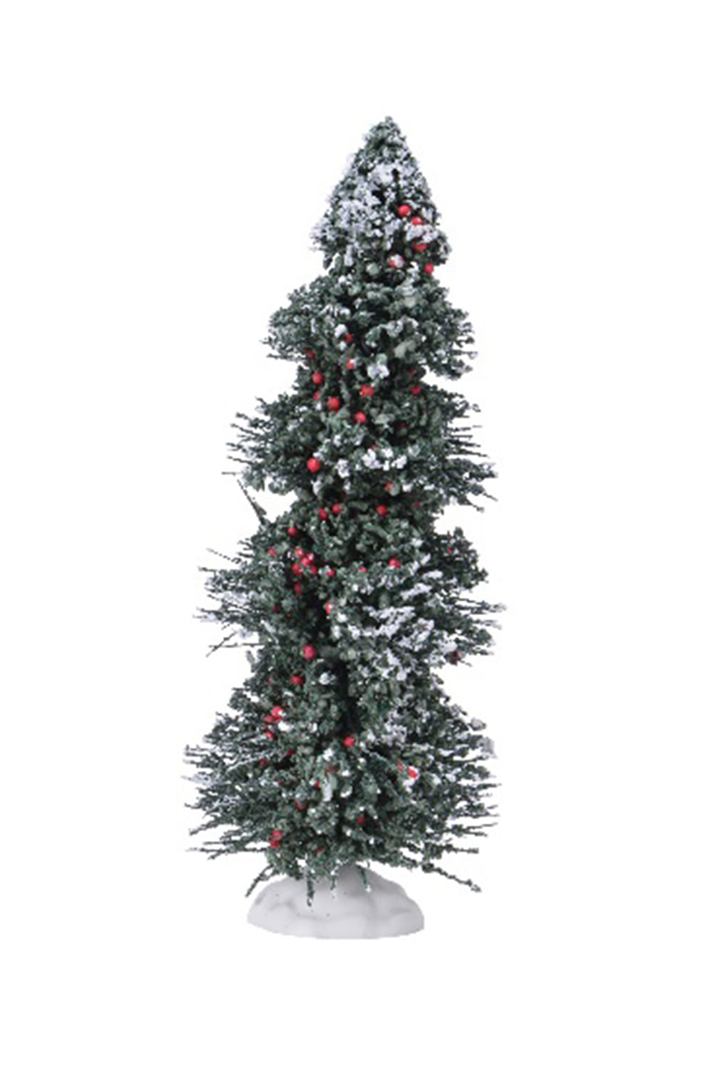 Athome Pavloudakis - Χριστουγεννιάτικο συνθετικό πράσινο δενδράκι με μπέρι (μινιατούρα) (9x9x23 cm)