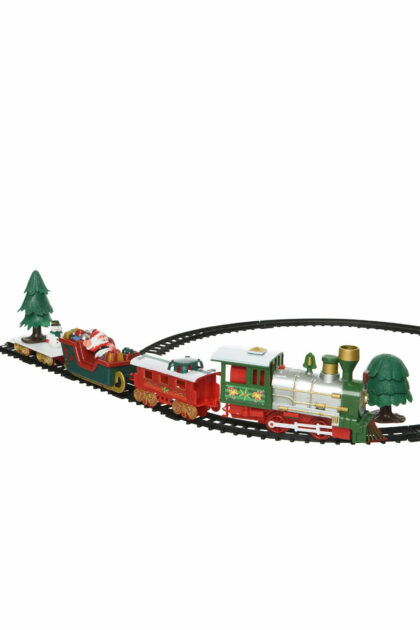 Athome Pavloudakis - Χριστουγεννιάτικο διακοσμητικό πολύχρωμο τραίνο με LED 283 cm