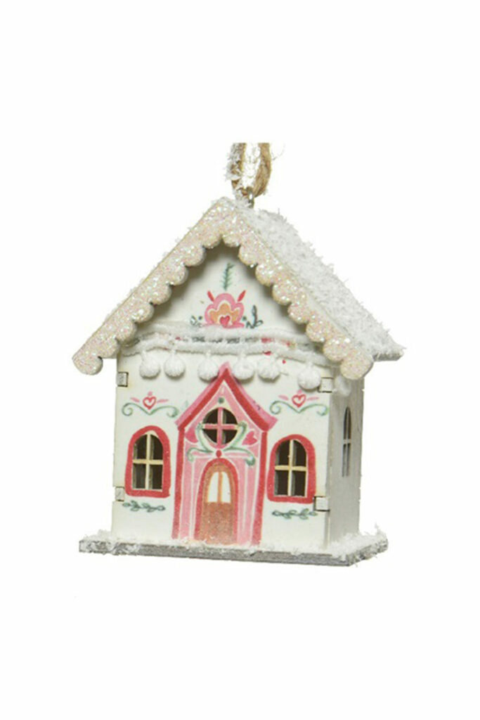 Athome Pavloudakis - Χριστουγεννιάτικο λευκό ξύλινο σπιτάκι (7