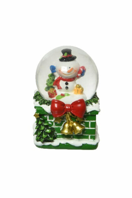 Athome Pavloudakis - Χριστουγεννιάτικη πράσινη χονόμπαλα χιονάνθρωπος 4