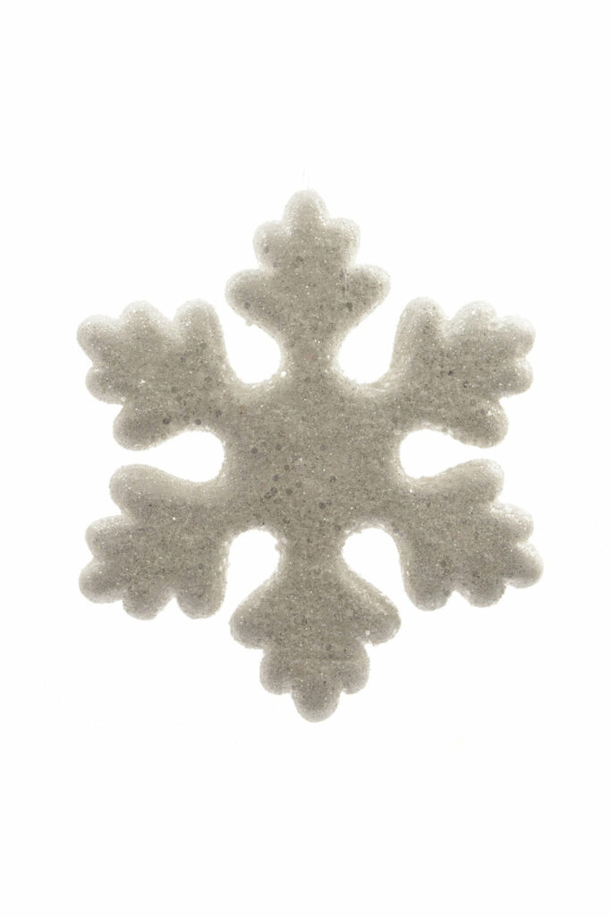 Athome Pavloudakis - Χριστουγεννιάτικη συνθετική λευκή νιφάδα (15 cm)