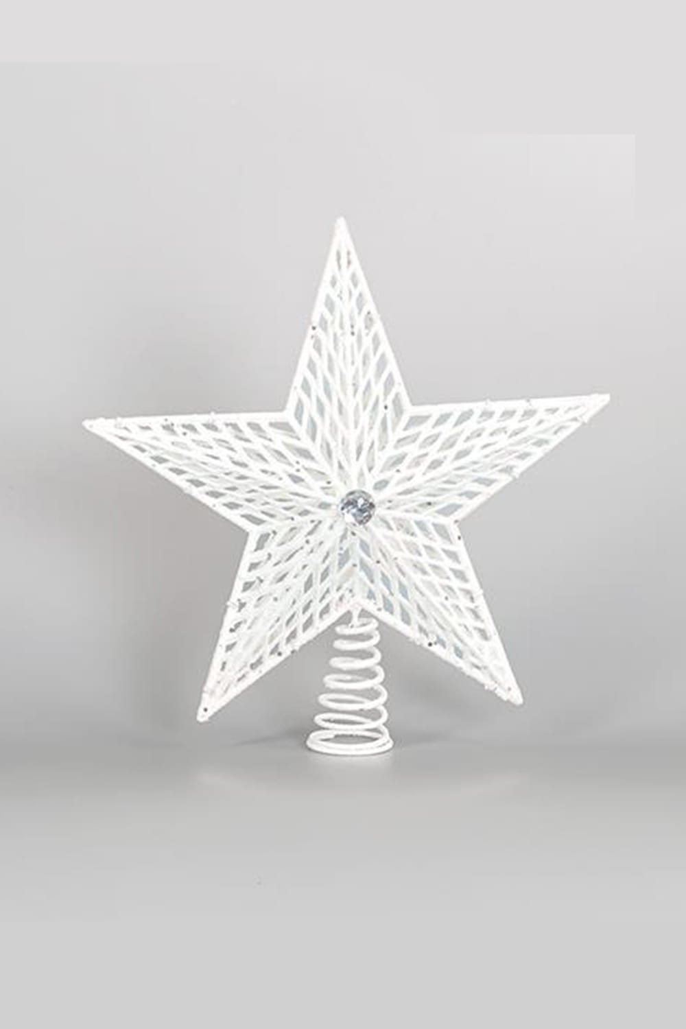 Athome Pavloudakis - Χριστουγεννιάτικο διακοσμητικό λευκό συνθετικό αστέρι για δέντρο (29