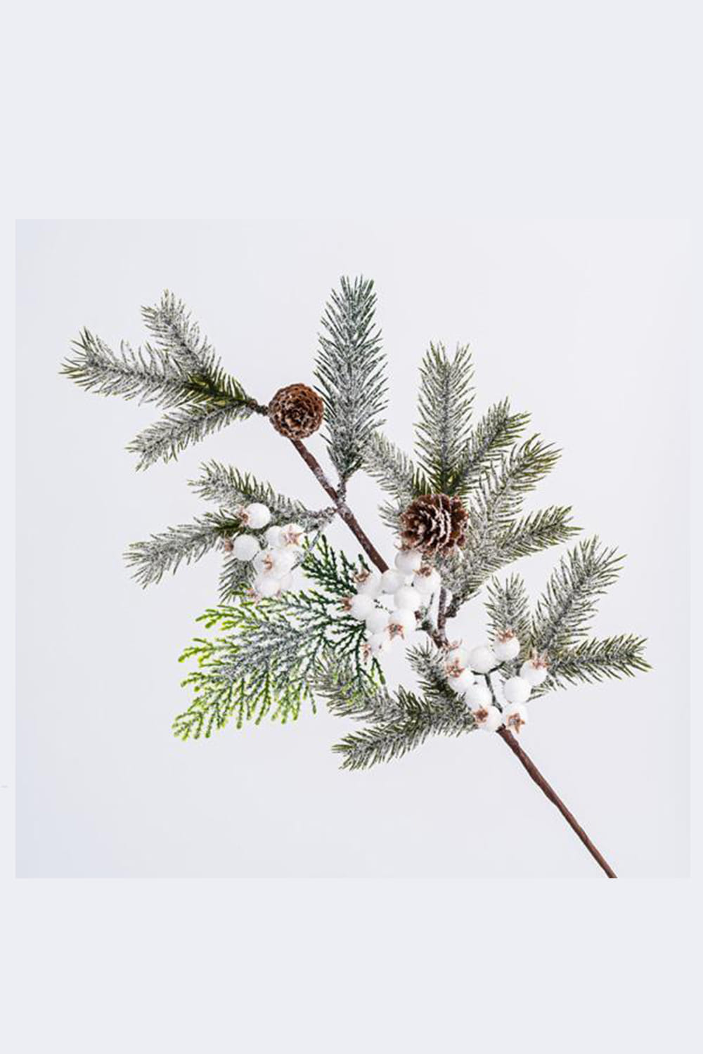 Athome Pavloudakis - Χριστουγεννιάτικο χιονισμένο πράσινο κλαδί έλατο (P.E.) (59 cm)