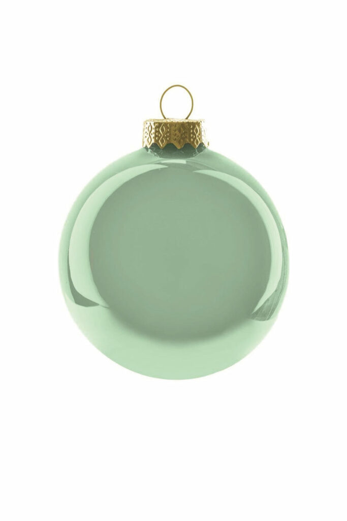 Athome Pavloudakis - Χριστουγεννιάτικη γυάλινη μπάλα πράσινο γυαλιστερό 10 cm