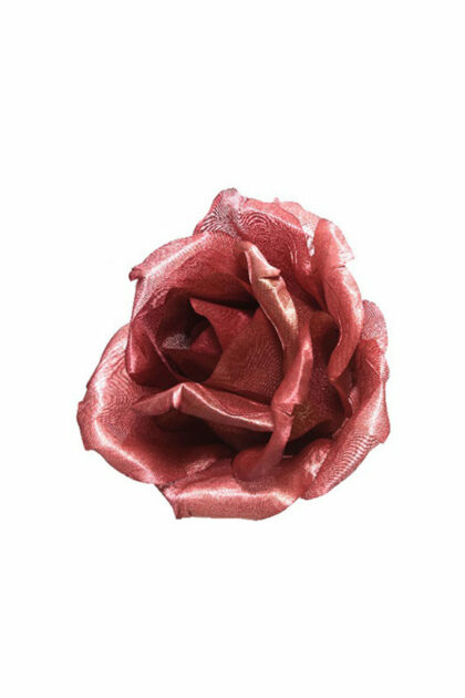 Athome Pavloudakis - Χριστουγεννιάτικο ροζ τριανταφυλλί συνθετικό λουλούδι τριαντάφυλλο 24x16 cm