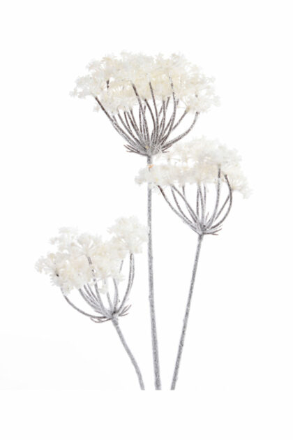 Athome Pavloudakis - Χριστουγεννιάτικο λευκό συνθετικό λουλούδι 14x28x78 cm