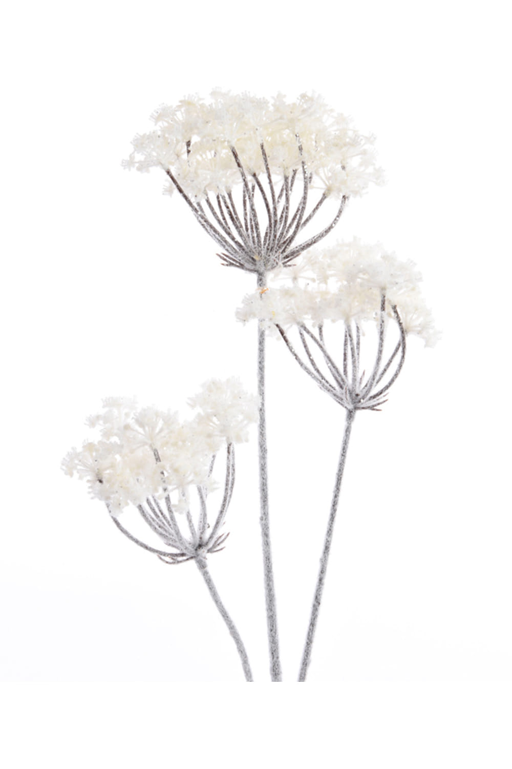 Athome Pavloudakis - Χριστουγεννιάτικο συνθετικό διακοσμητικό λευκό λουλούδι (14x28x78 cm)
