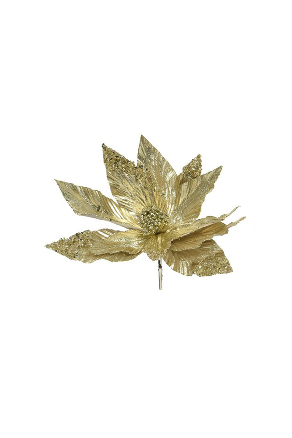 Athome Pavloudakis - Χριστουγεννιάτικο συνθετικό χρυσό λουλούδι (30x5 cm)