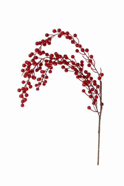 Athome Pavloudakis - Χριστουγεννιάτικο κόκκινο συνθετικό κλαρί μπέρι 80 cm