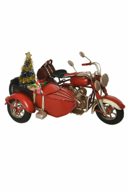 Athome Pavloudakis - Χριστουγεννιάτικο διακοσμητικό μηχανή με δενδράκι 20x14x13 cm