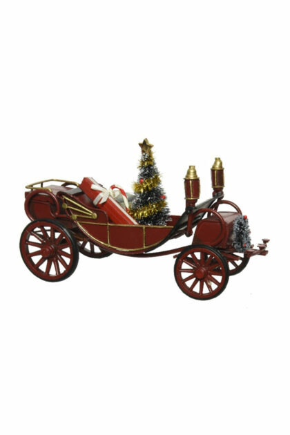 Athome Pavloudakis - Χριστουγεννιάτικη διακοσμητική άμαξα με δώρα 20x9x12 cm