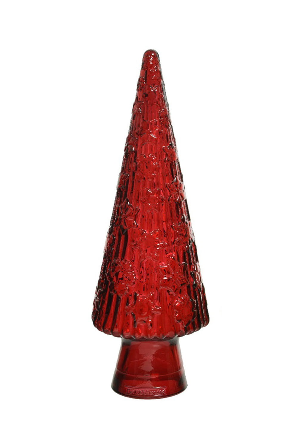 Athome Pavloudakis - Χριστουγεννιάτικο επιτραπέζιο κόκκινο γυάλινο δεντράκι (43 cm)