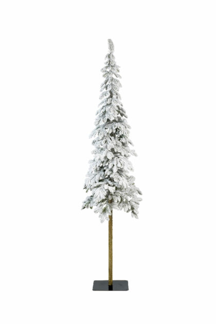 Athome Pavloudakis - Χριστουγεννιάτικο πράσινο χιονισμένο δέντρο Alpine Slim P.E. (full plastic) 150 cm