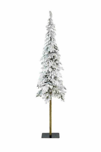 Athome Pavloudakis - Χριστουγεννιάτικο πράσινο χιονισμένο δέντρο Alpine Slim P.E. (full plastic) 210 cm