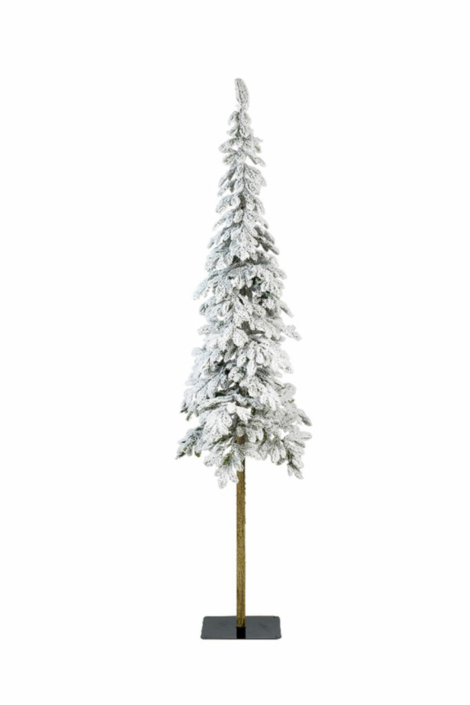 Athome Pavloudakis - Χριστουγεννιάτικο πράσινο χιονισμένο δέντρο Alpine Slim P.E. (full plastic) 240 cm