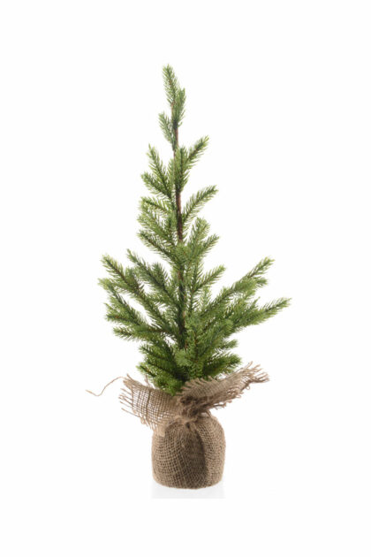 Athome Pavloudakis - Χριστουγεννιάτικο διακοσμητικό πράσινο δεντράκι έλατο σε πουγκί 50 cm