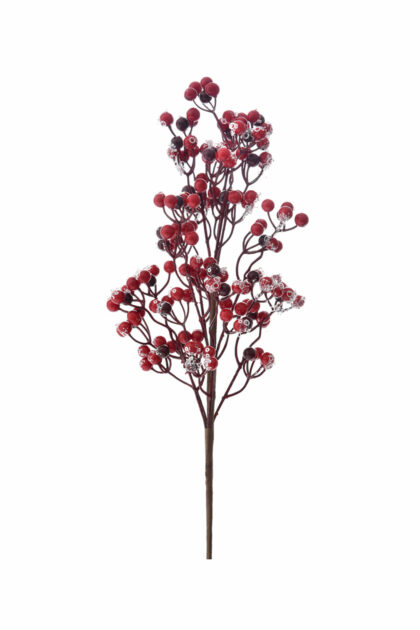 Athome Pavloudakis - Χριστουγεννιάτικο κόκκινο συνθετικό κλαρί μπέρι 55 cm
