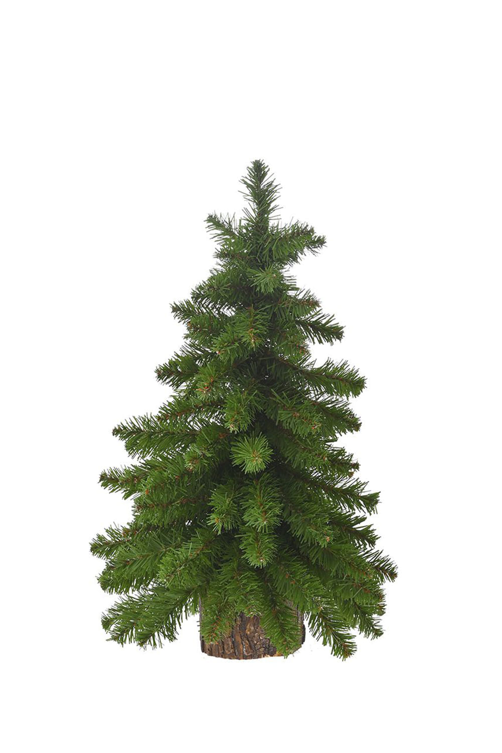 Athome Pavloudakis - Χριστουγεννιάτικο πράσινο δενδράκι με ξύλινο κορμό (PVC) (50 cm)