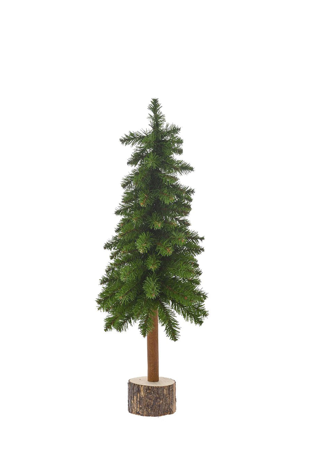Athome Pavloudakis - Χριστουγεννιάτικο πράσινο δενδράκι με ξύλινο κορμό (PVC) (65 cm)