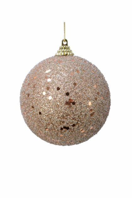 Athome Pavloudakis - Χριστουγεννιάτικη μπάλα αφρού ροζ κουφετί 8 cm