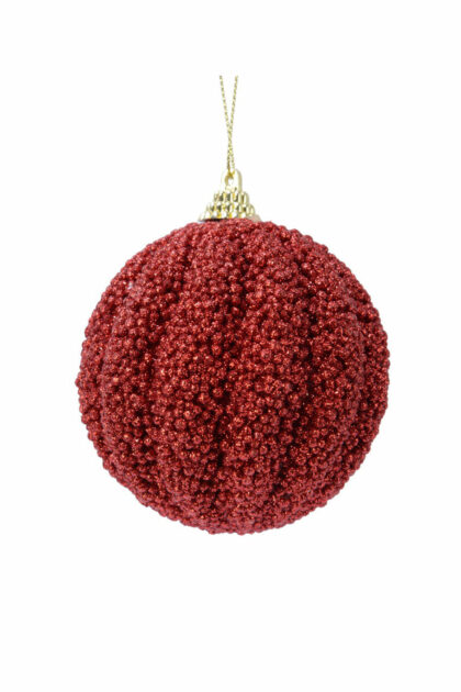 Athome Pavloudakis - Χριστουγεννιάτικη συνθετική κόκκινη μπάλα αφρού 8 cm