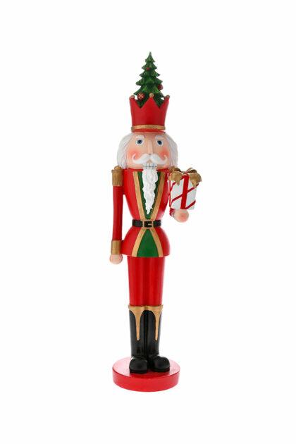 Athome Pavloudakis - Χριστουγεννιάτικος καρυοθραύστης με δώρο 12x10x48 cm