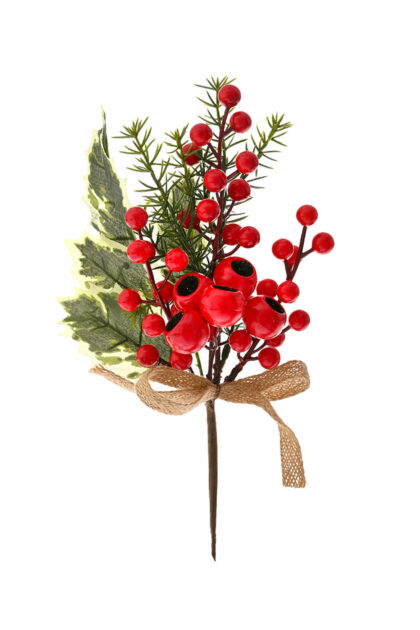 Athome Pavloudakis - Χριστουγεννιάτικο κόκκινο συνθετικό κλαρί μπέρι 28 cm