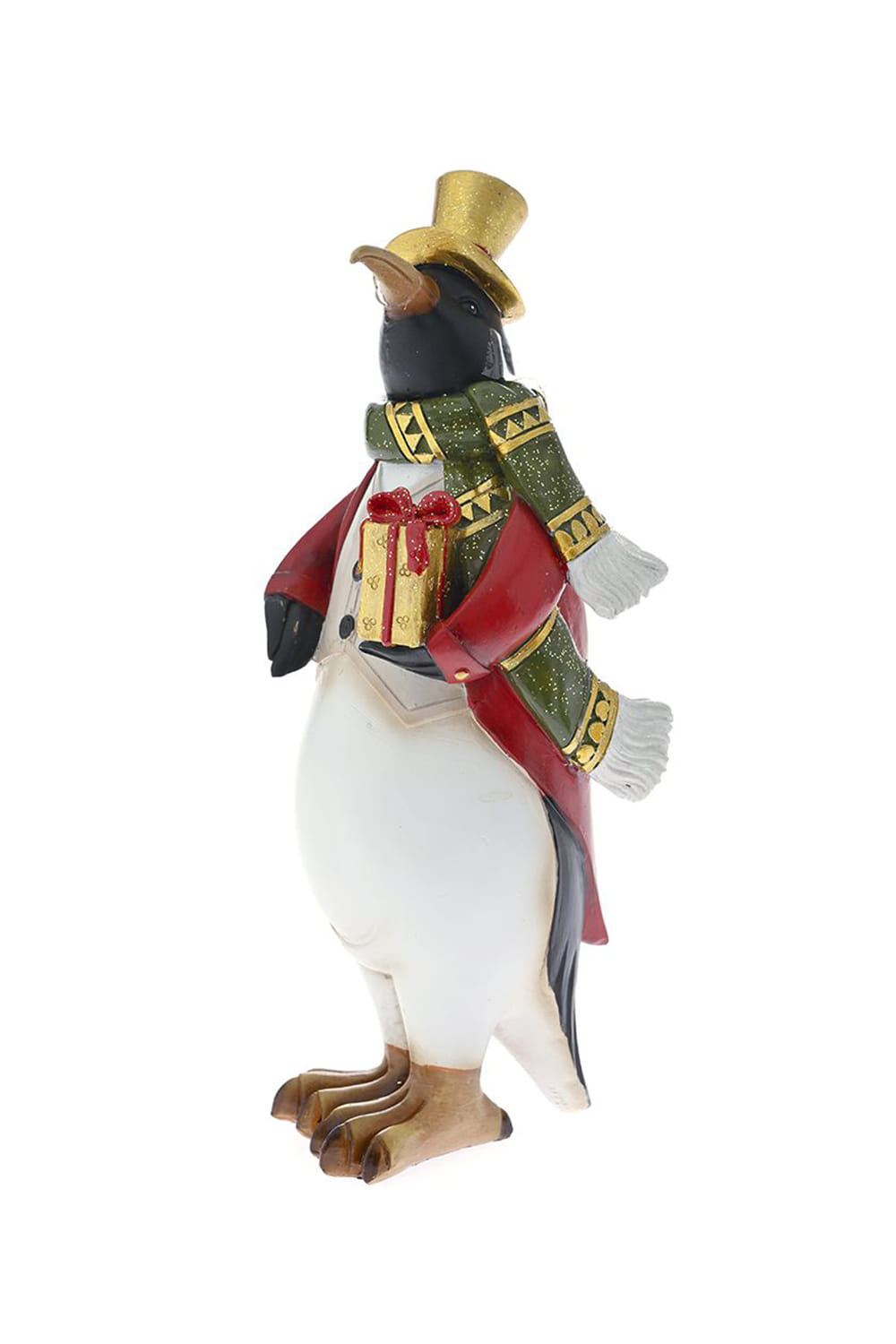 Athome Pavloudakis - Χριστουγεννιάτικος πολύχρωμος γιορτινός πιγκουίνος με δώρα (10x11x28 cm)