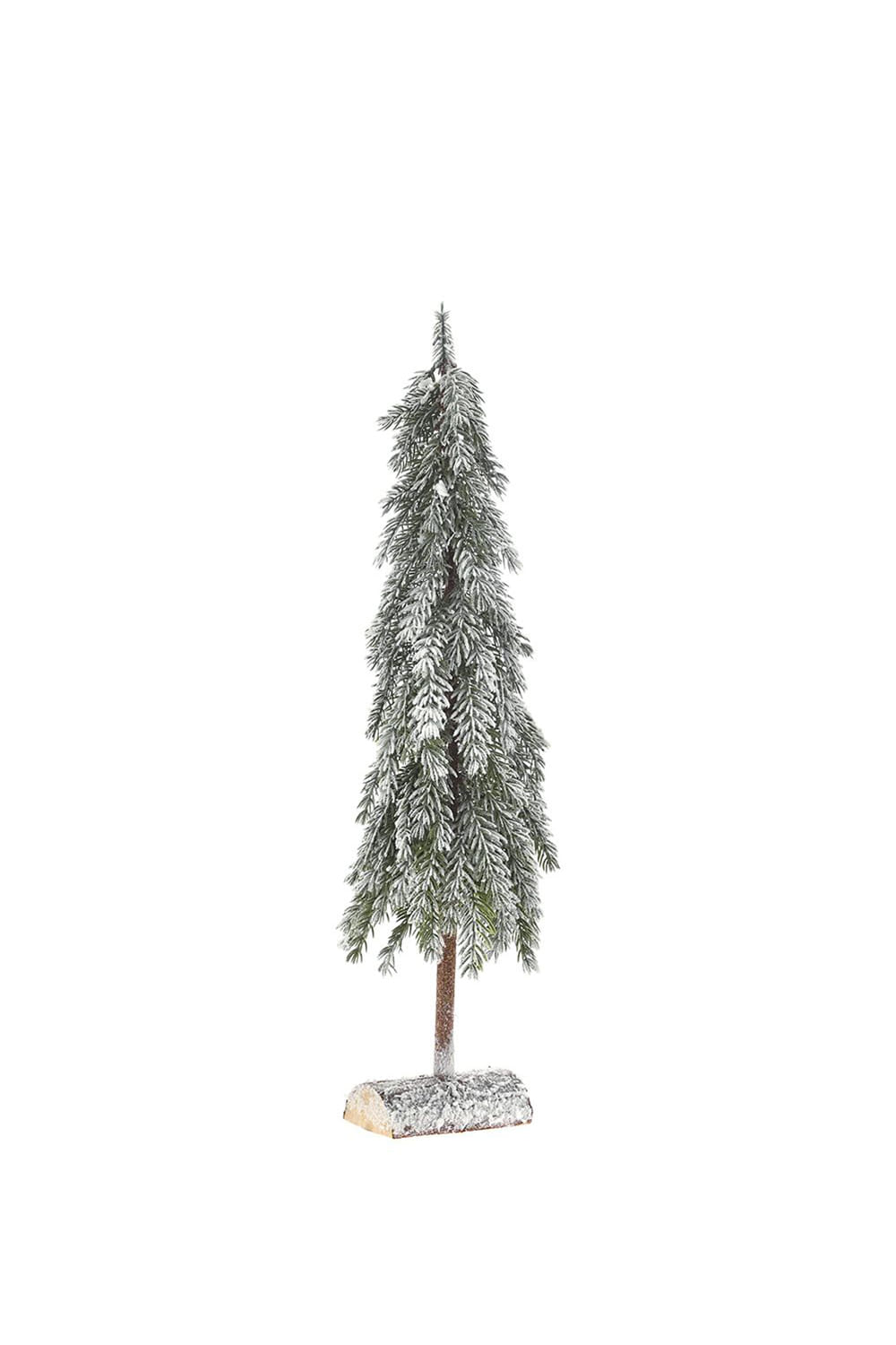 Athome Pavloudakis - Χριστουγεννιάτικο πράσινο παγωμένο δενδράκι σε ξύλινη βάση (P.E.) (75 cm)
