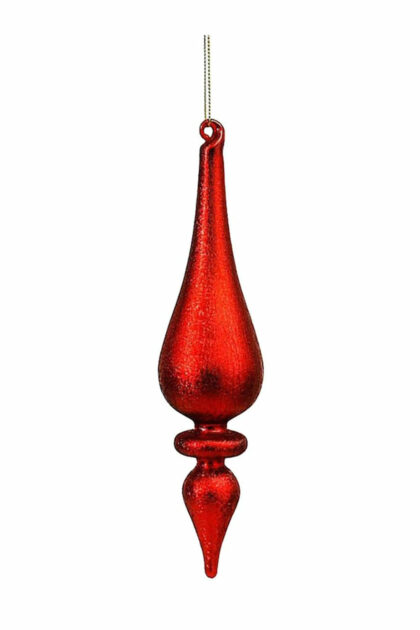 Athome Pavloudakis - Χριστουγεννιάτικο κόκκινο γυάλινο στολίδι 25 cm