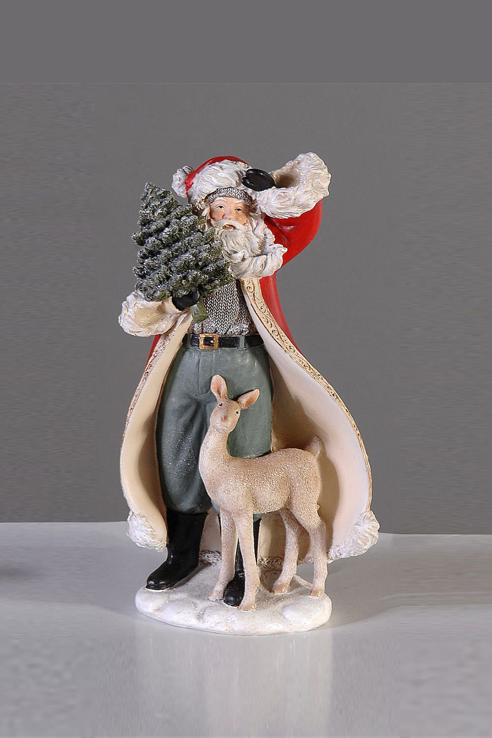 Athome Pavloudakis - Χριστουγεννιάτικος διακοσμητικός πολύχρωμος Αγ. Βασίλης με ελάφι (31