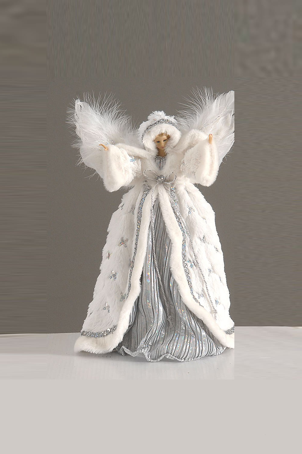 Athome Pavloudakis - Χριστουγεννιάτικο διακοσμητικό λευκός άγγελος με φτερά (42 cm)