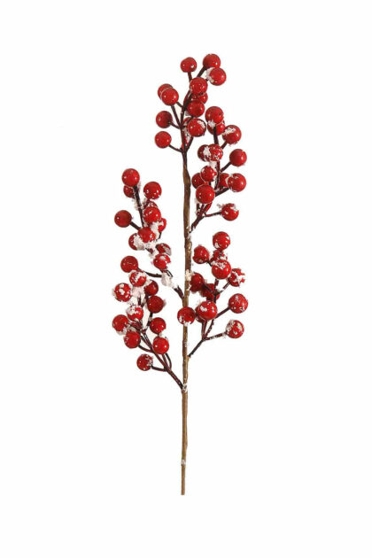 Athome Pavloudakis - Χριστουγεννιάτικο κόκκινο συνθετικό κλαρί μπέρι 55 cm
