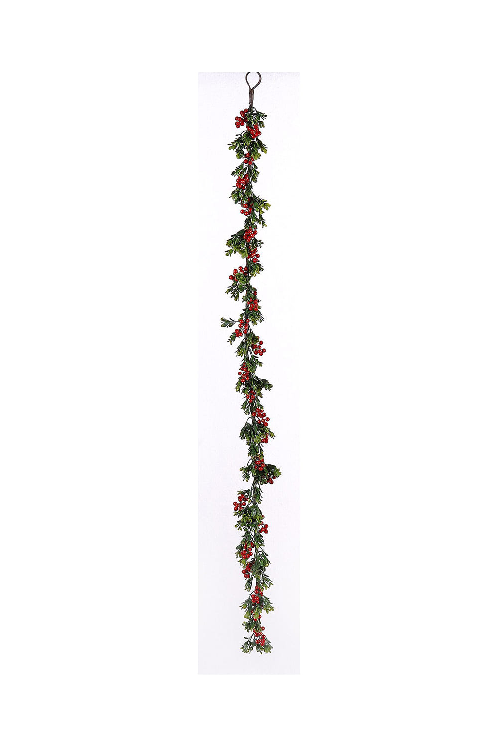 Athome Pavloudakis - Χριστουγεννιάτικη πράσινη διακοσμητική γιρλάντα με μπέρι (150 cm)