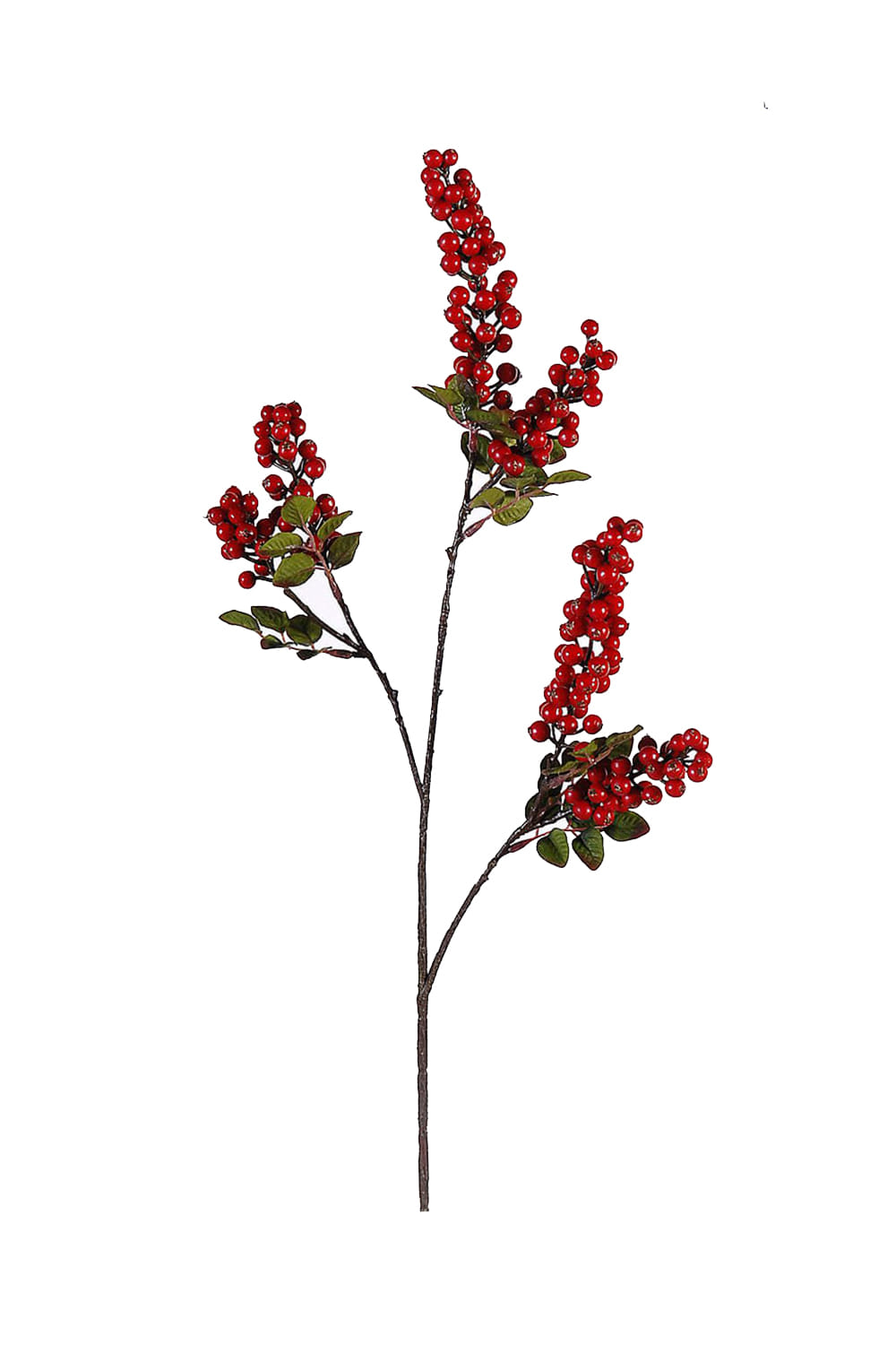 Athome Pavloudakis - Χριστουγεννιάτικο διακοσμητικό συνθετικό κλαρί κόκκινα μπέρι (80 cm)