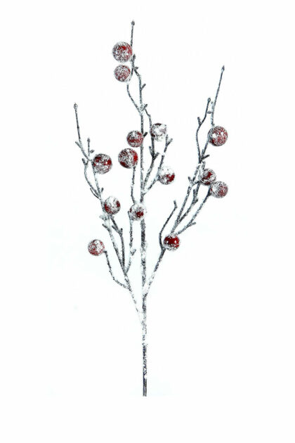 Athome Pavloudakis - Χριστουγεννιάτικο κόκκινο συνθετικό κλαρί μπέρι 63 cm