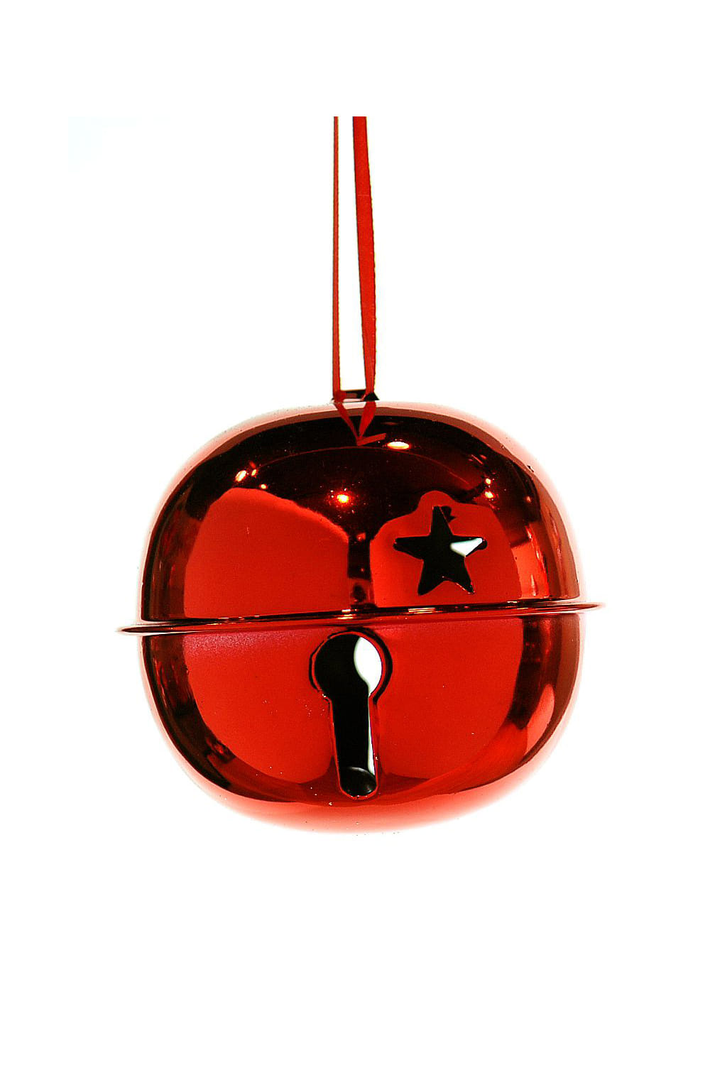 Athome Pavloudakis - Χριστουγεννιάτικο κόκκινο μεταλλικό διακοσμητικό στολίδι κουδουνάκι (12 cm)