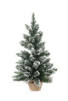 Athome Pavloudakis - Χριστουγεννιάτικο διακοσμητικό χιονισμένο πράσινο δεντράκι Mixed (PE- PVC) 60 cm