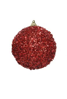 Athome Pavloudakis - Χριστουγεννιάτικη συνθετική κόκκινη μπάλα αφρού 12 cm